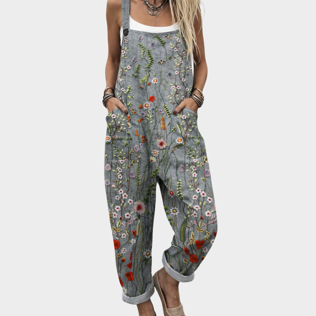 Fiorella | Salopette Con Stampe Artistiche Per Dames