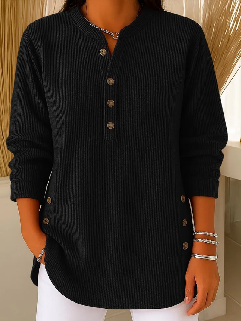 Laura – Maglione con sottili dettagli a bottoni