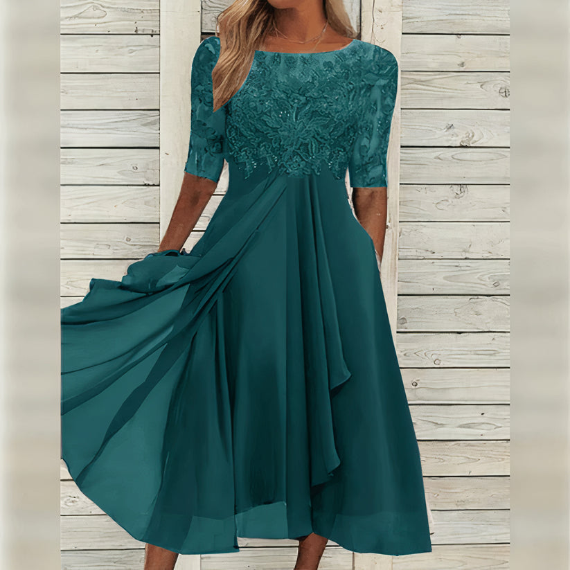 Imelda - Abito Midi Elegante In Pizzo