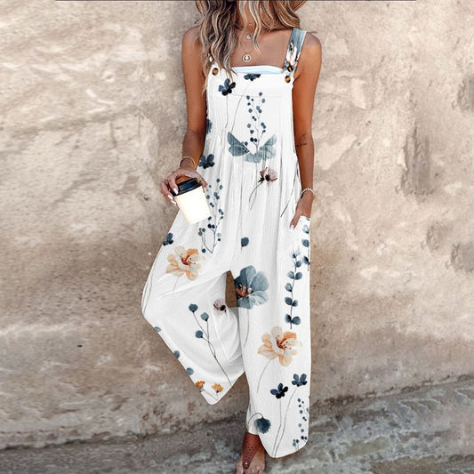 Fiorella | Salopette Floreale Grafica Per Dames