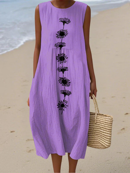 Vittoria – Abito Midi Violet Bloom
