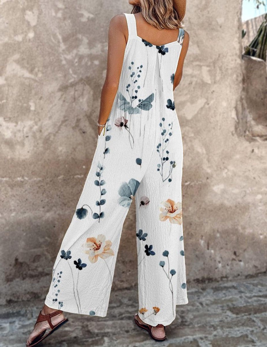 Fiorella | Salopette Floreale Grafica Per Dames