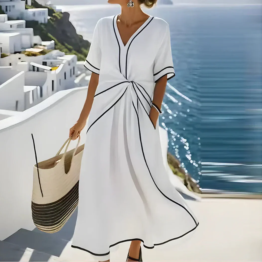 Lunaria™ - Abito elegante con vita valorizzante e fascino raffinato