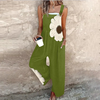 Fiorella | Salopette Floreale Grafica Per Dames