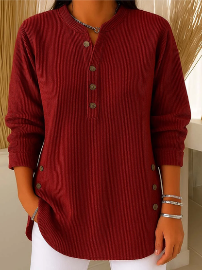 Laura – Maglione con sottili dettagli a bottoni