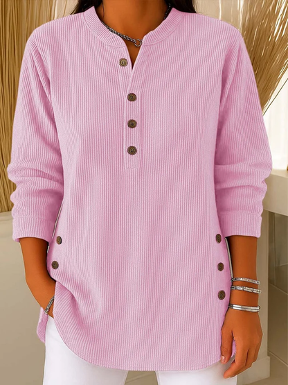 Laura – Maglione con sottili dettagli a bottoni