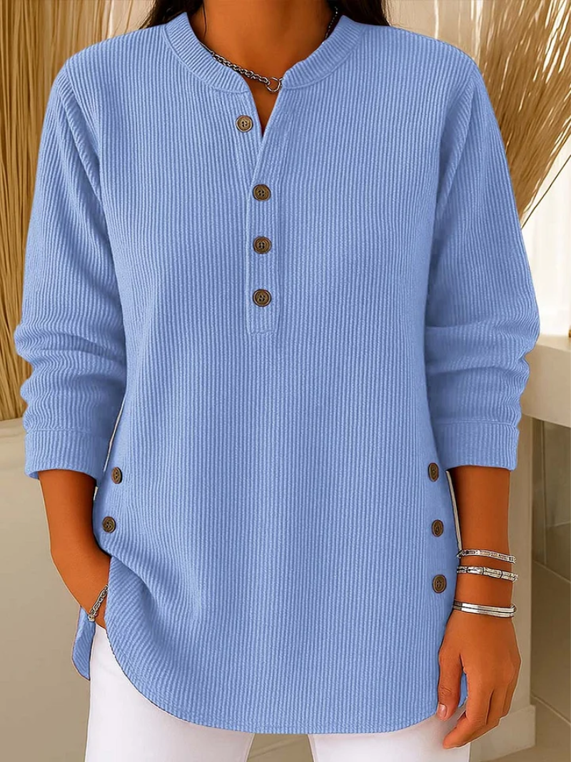 Laura – Maglione con sottili dettagli a bottoni