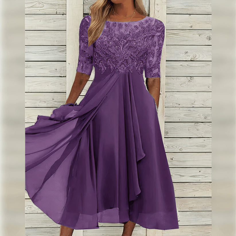 Imelda - Abito Midi Elegante In Pizzo