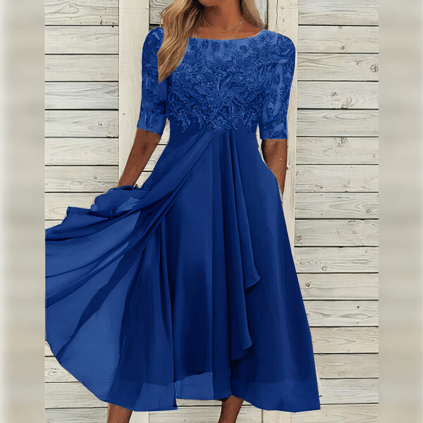 Imelda - Abito Midi Elegante In Pizzo
