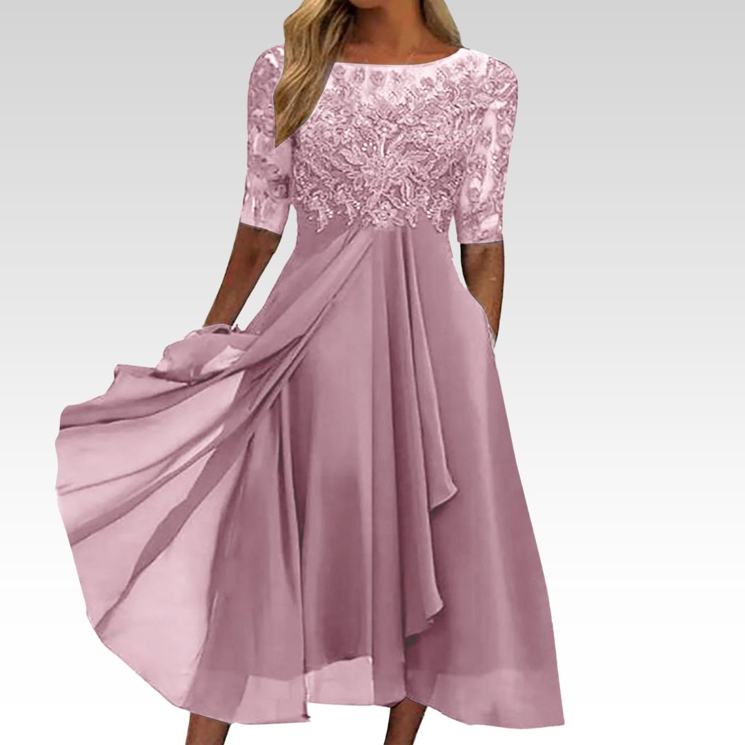 Imelda - Abito Midi Elegante In Pizzo