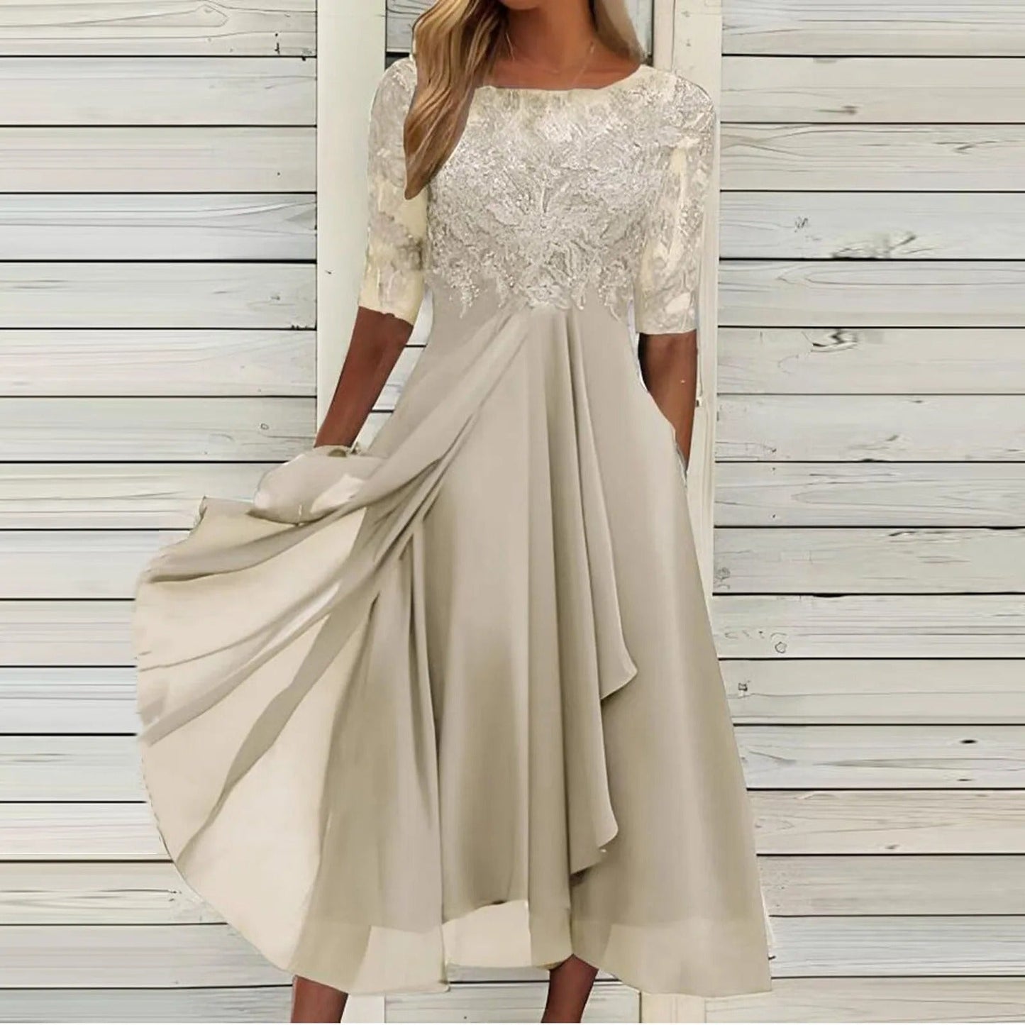 Imelda - Abito Midi Elegante In Pizzo