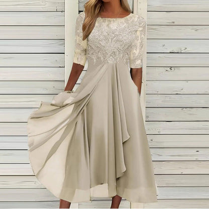 Imelda - Abito Midi Elegante In Pizzo