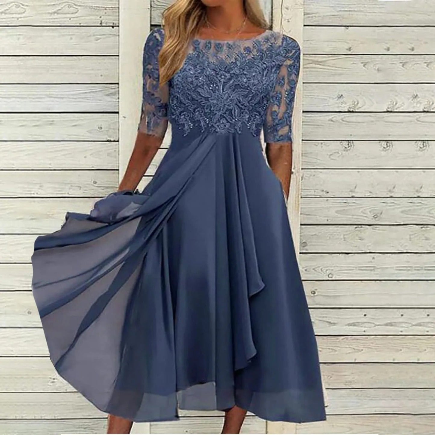 Imelda - Abito Midi Elegante In Pizzo