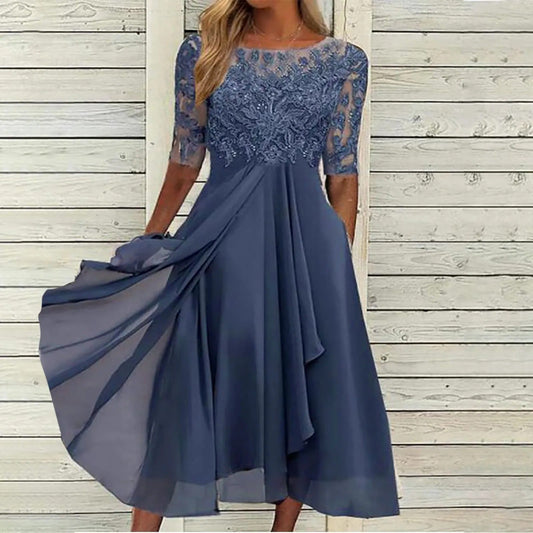 Imelda - Abito Midi Elegante In Pizzo