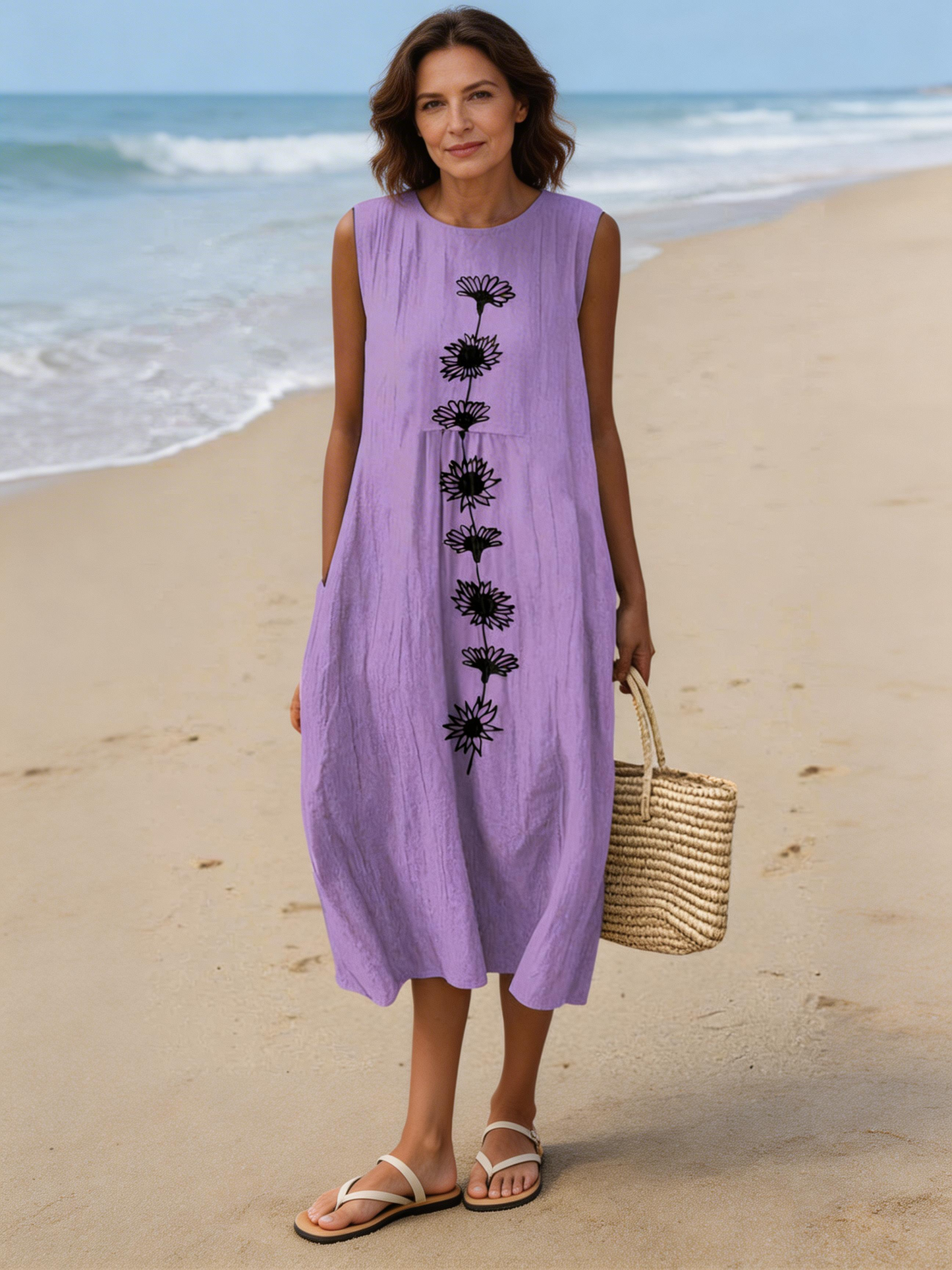 Vittoria – Abito Midi Violet Bloom